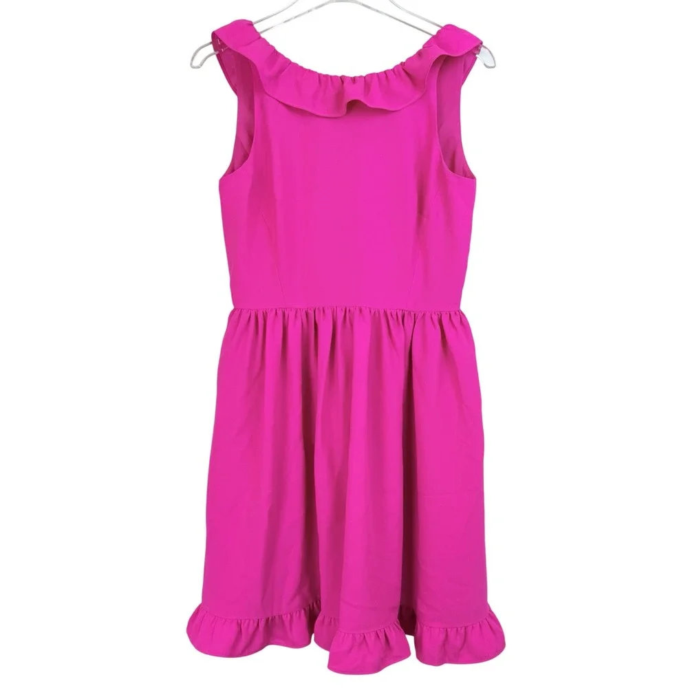 Kate Spade Scenic Route Ruffle Mini Dress Women‎ 4 Boganvilea
